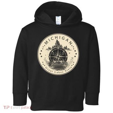 Michigan Compass Great Lake State MI Pride USA Toddler Hoodie