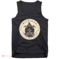 Michigan Compass Great Lake State MI Pride USA Tank Top thumb 0
