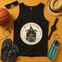 Michigan Compass Great Lake State MI Pride USA Tank Top thumb 4