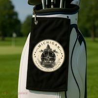 Michigan Compass Great Lake State MI Pride USA Golf Towel thumb 2