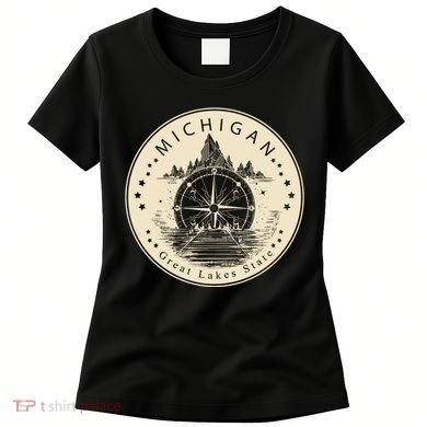 Michigan Compass Great Lake State MI Pride USA Women's T-Shirt