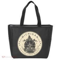 Michigan Compass Great Lake State MI Pride USA Tote Bag thumb 0