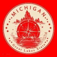 Michigan Compass Great Lake State MI Pride USA Santa Hat thumb 1