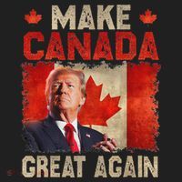 Make Canada Great Again Trump Women's Sweatshirt thumb 2