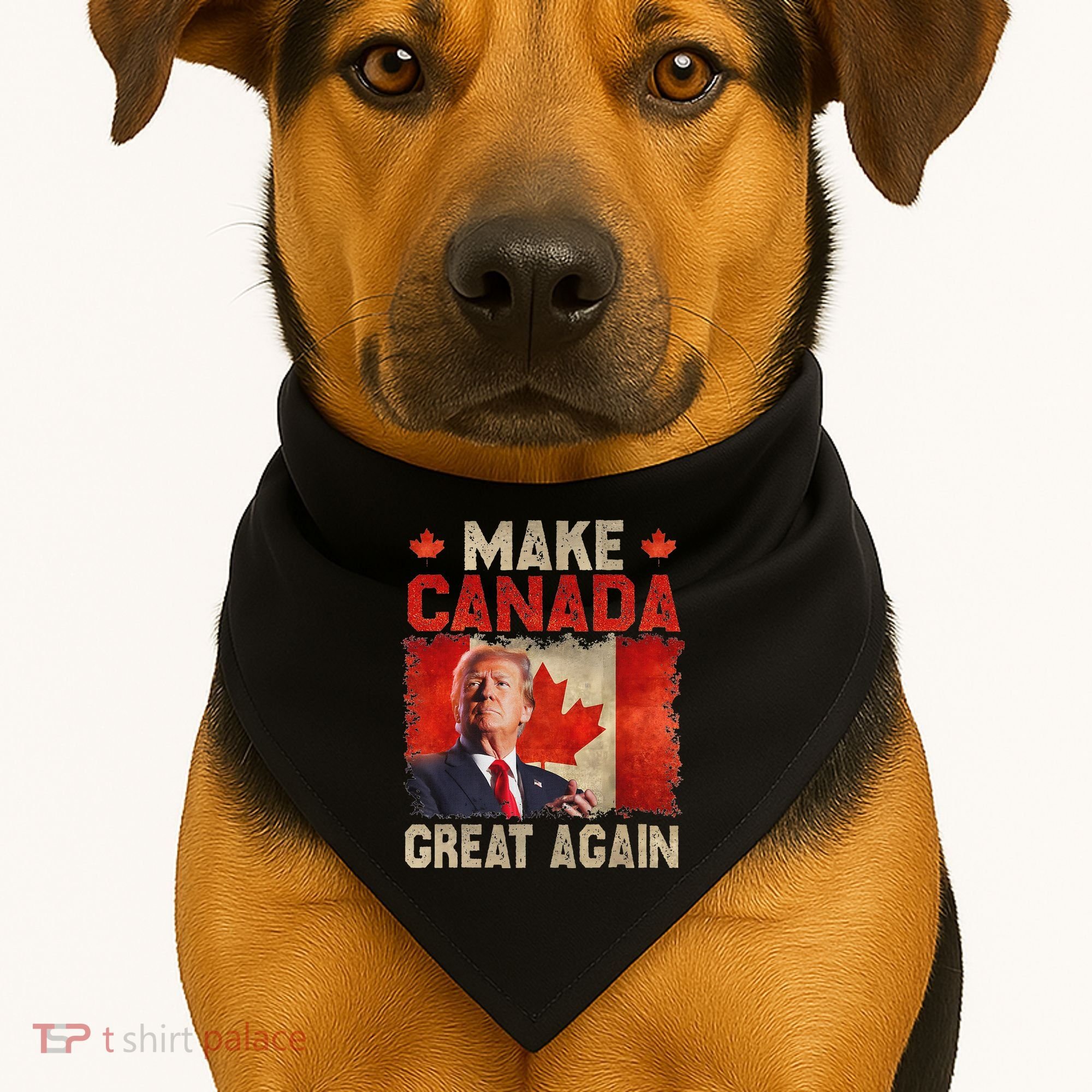 Make Canada Great Again Trump USA-Made Doggie Bandana