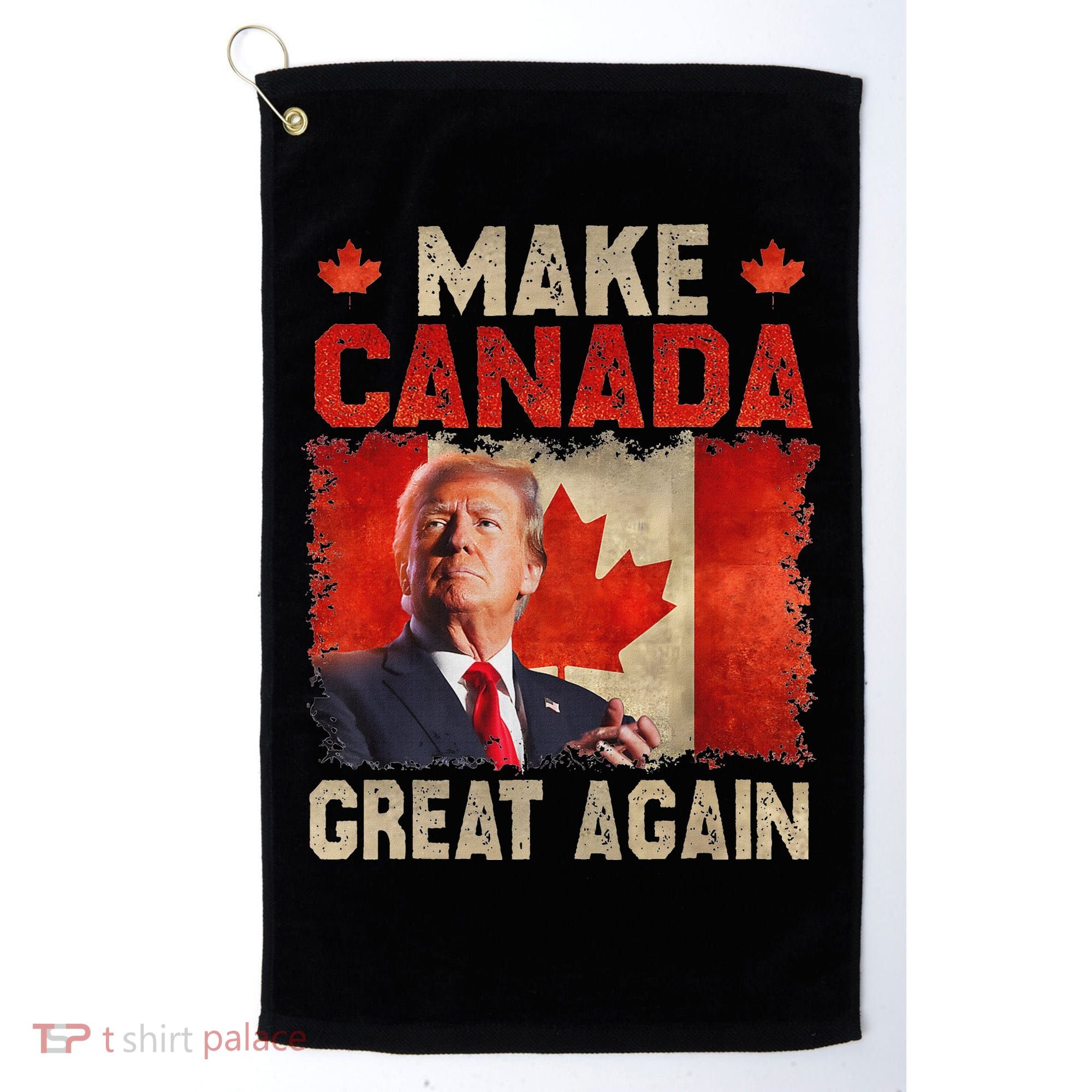 Make Canada Great Again Trump Golf Towel