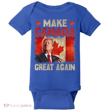 Make Canada Great Again Trump Baby Bodysuit