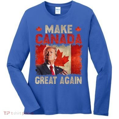 Make Canada Great Again Trump Women's Long Sleeve Shirt