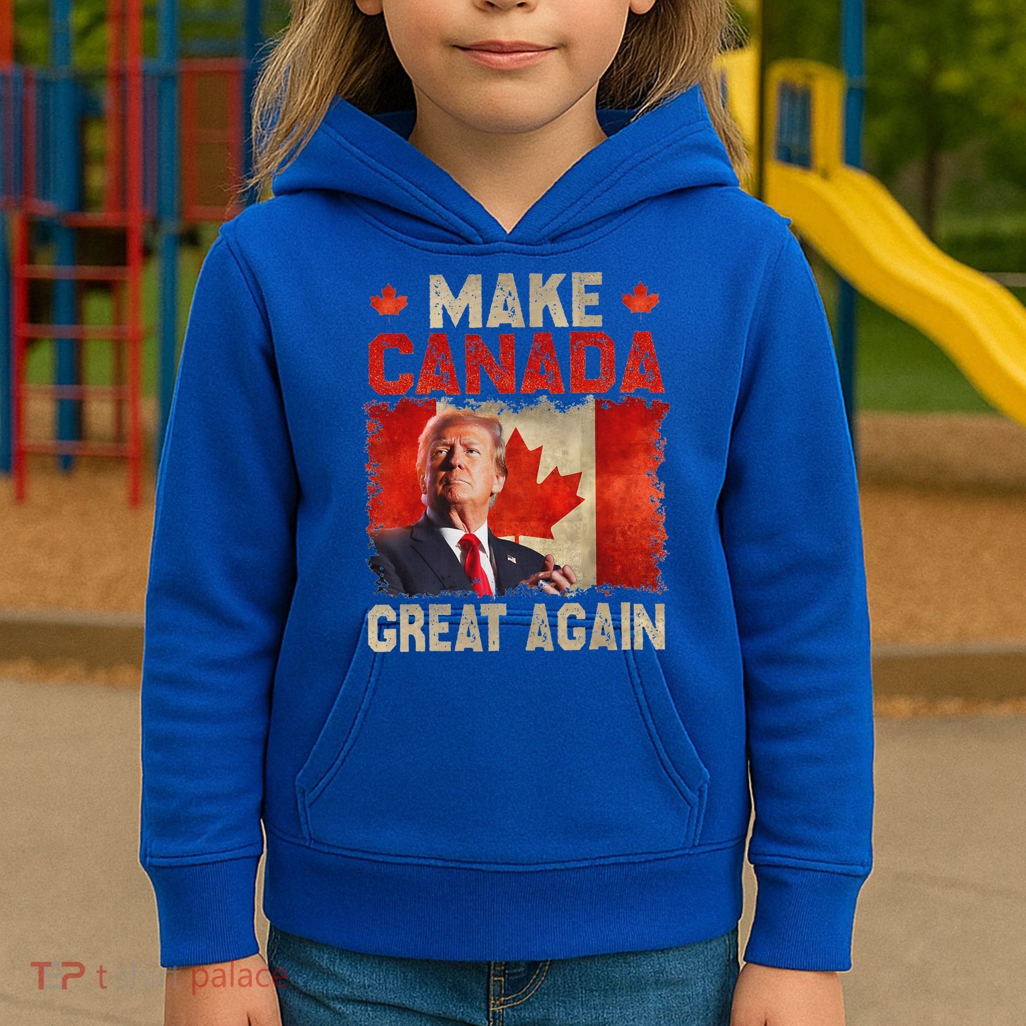 Make Canada Great Again Trump Kids Hoodie