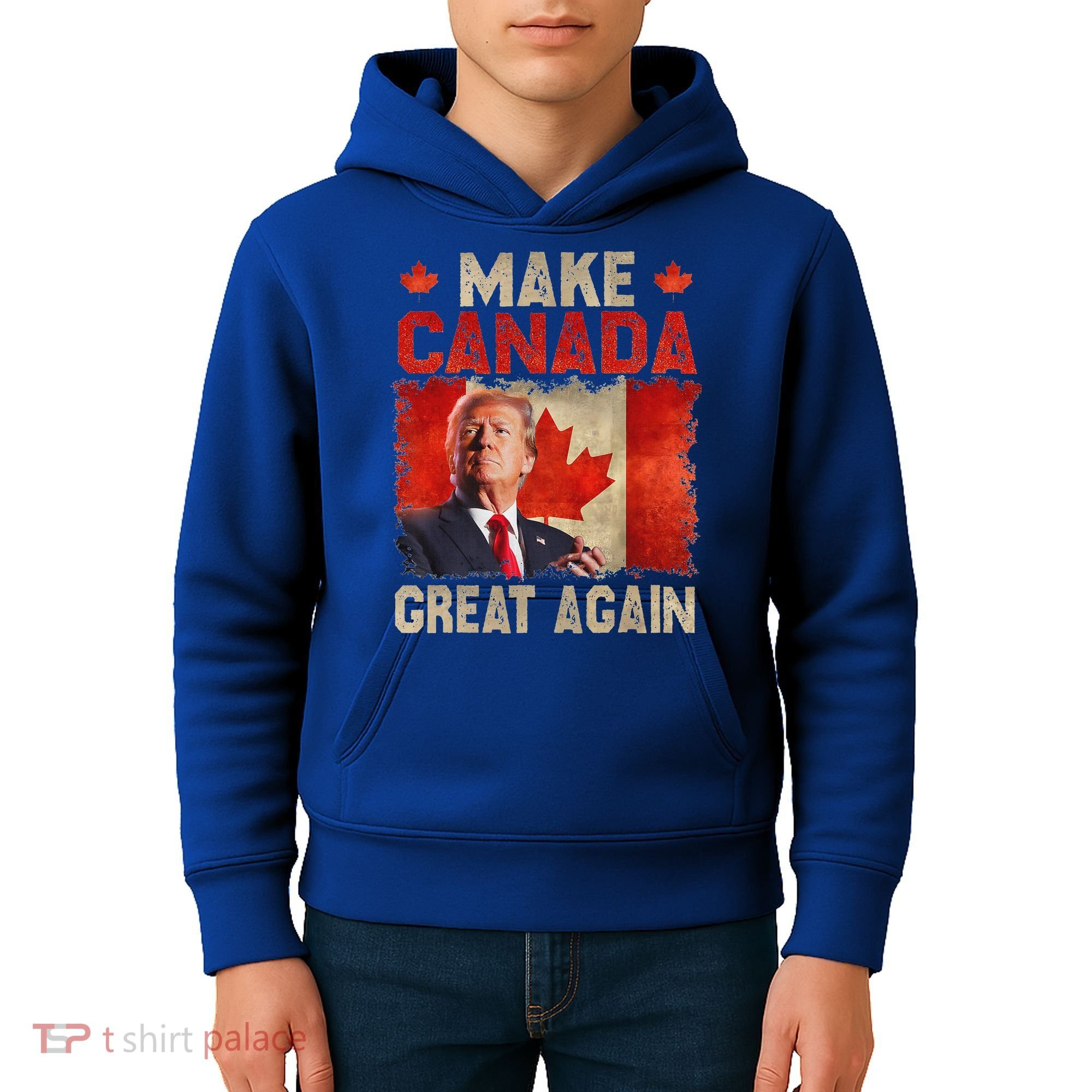 Make Canada Great Again Trump Kids Hoodie