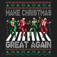 Make Christmas Great Again Ugly Sweaters Trump Dance Santa Women's Sweatshirt thumb 2