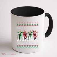 Make Christmas Great Again Ugly Sweaters Trump Dance Santa Coffee Mug thumb 1