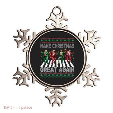Make Christmas Great Again Ugly Sweaters Trump Dance Santa Ornament