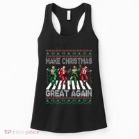 Make Christmas Great Again Ugly Sweaters Trump Dance Santa Women's Tank Top thumb 0