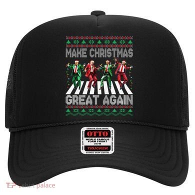 Make Christmas Great Again Ugly Sweaters Trump Dance Santa Hat