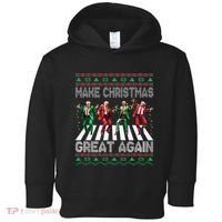 Make Christmas Great Again Ugly Sweaters Trump Dance Santa Toddler Hoodie thumb 0