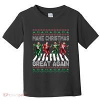 Make Christmas Great Again Ugly Sweaters Trump Dance Santa Toddler T-Shirt thumb 0