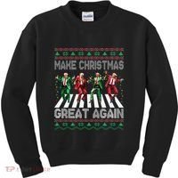 Make Christmas Great Again Ugly Sweaters Trump Dance Santa Kids Sweatshirt thumb 0