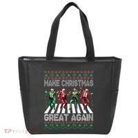 Make Christmas Great Again Ugly Sweaters Trump Dance Santa Tote Bag thumb 0