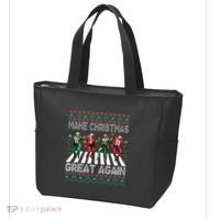 Make Christmas Great Again Ugly Sweaters Trump Dance Santa Tote Bag thumb 3