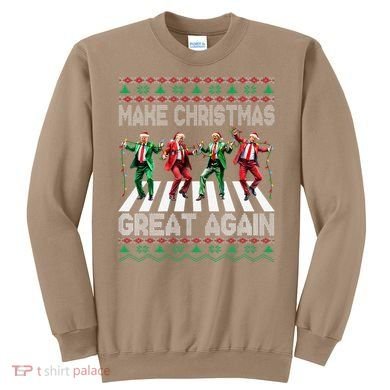 Make Christmas Great Again Ugly Sweaters Trump Dance Santa Sweatshirt