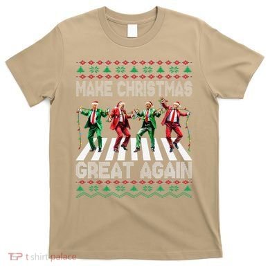 Make Christmas Great Again Ugly Sweaters Trump Dance Santa T-Shirt
