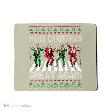 Make Christmas Great Again Ugly Sweaters Trump Dance Santa Mousepad