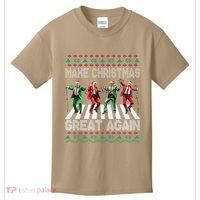 Make Christmas Great Again Ugly Sweaters Trump Dance Santa Kids T-Shirt thumb 0