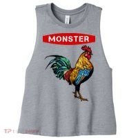 Monster Cock Gift Funny Big Dick Energy Gift Women's Racerback Cropped Tank thumb 0