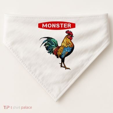 Monster Cock Gift Funny Big Dick Energy Gift USA-Made Doggie Bandana