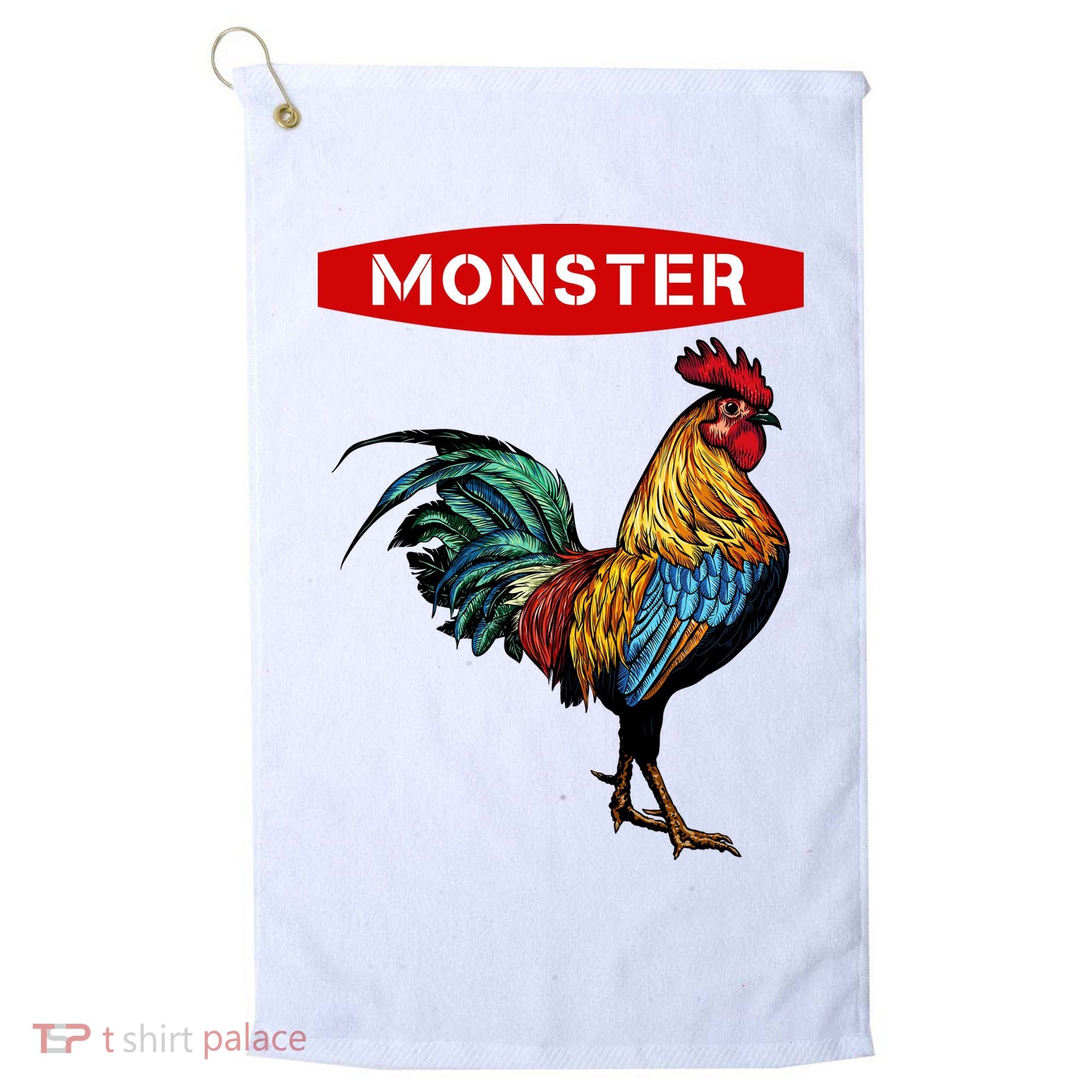 Monster Cock Gift Funny Big Dick Energy Gift Golf Towel