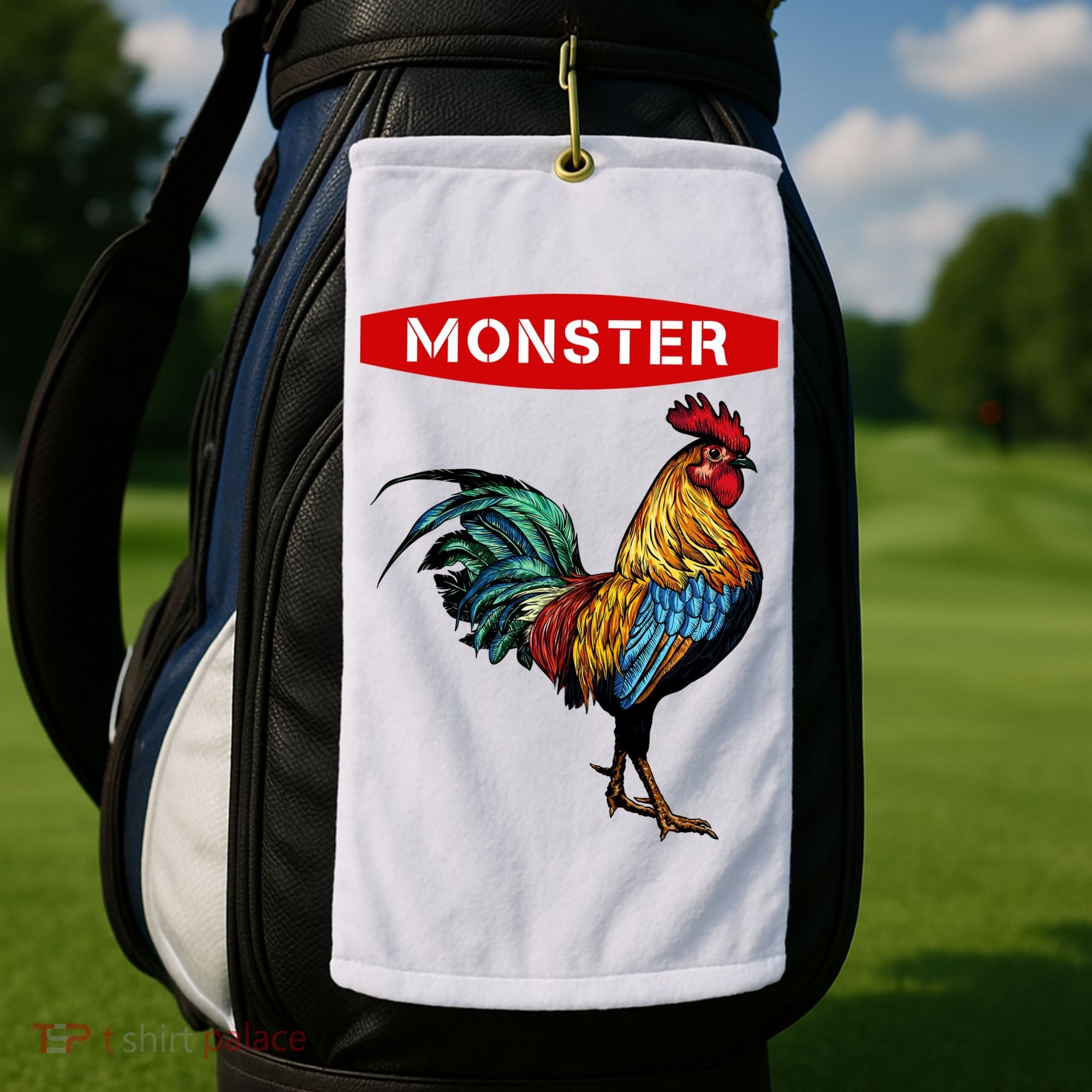 Monster Cock Gift Funny Big Dick Energy Gift Golf Towel