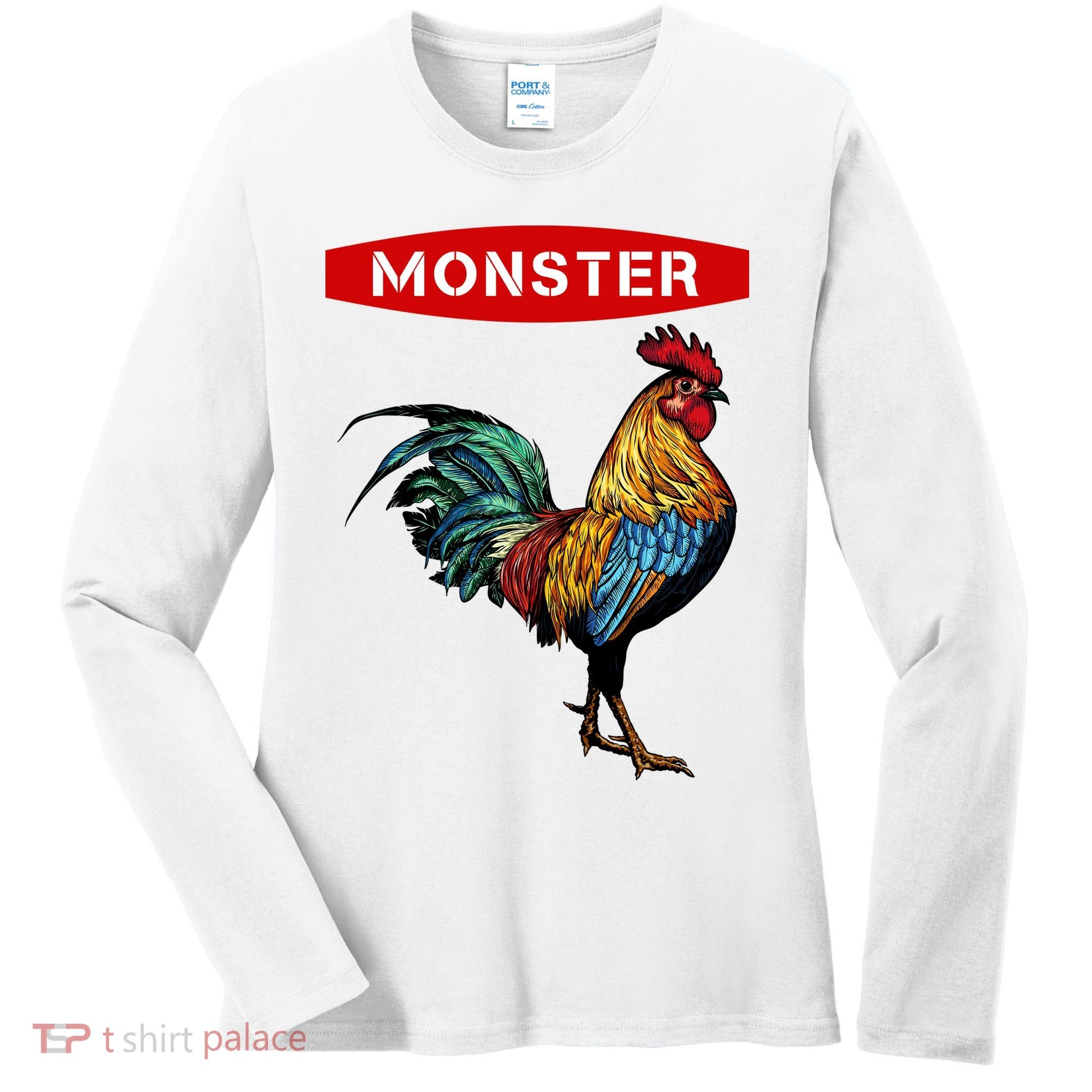 Monster Cock Gift Funny Big Dick Energy Gift Women's Long Sleeve Shirt