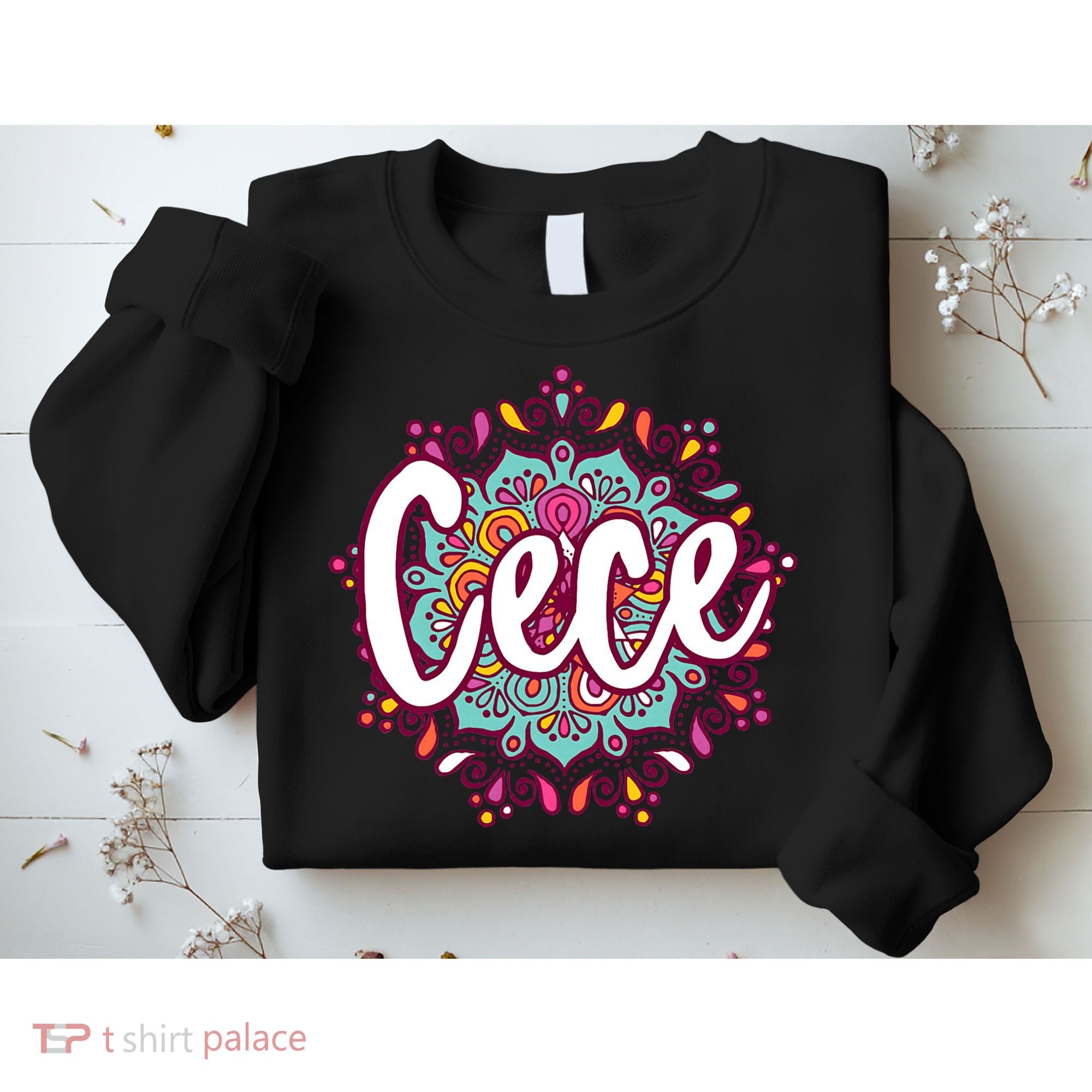 Mandala Cece  Grandma Christmas Birthday Mothers Day Sweatshirt
