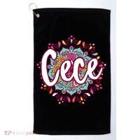 Mandala Cece  Grandma Christmas Birthday Mothers Day Golf Towel thumb 0