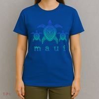 Maui Cool Gift Hawaii Sea Turtles Hawaiian Scuba Diving Souvenir Funny Gift T-Shirt thumb 4