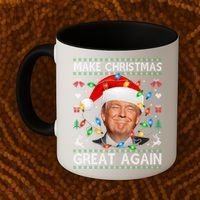 Make Christmas Great Again Funny Trump Ugly Christmas Gift Coffee Mug thumb 2