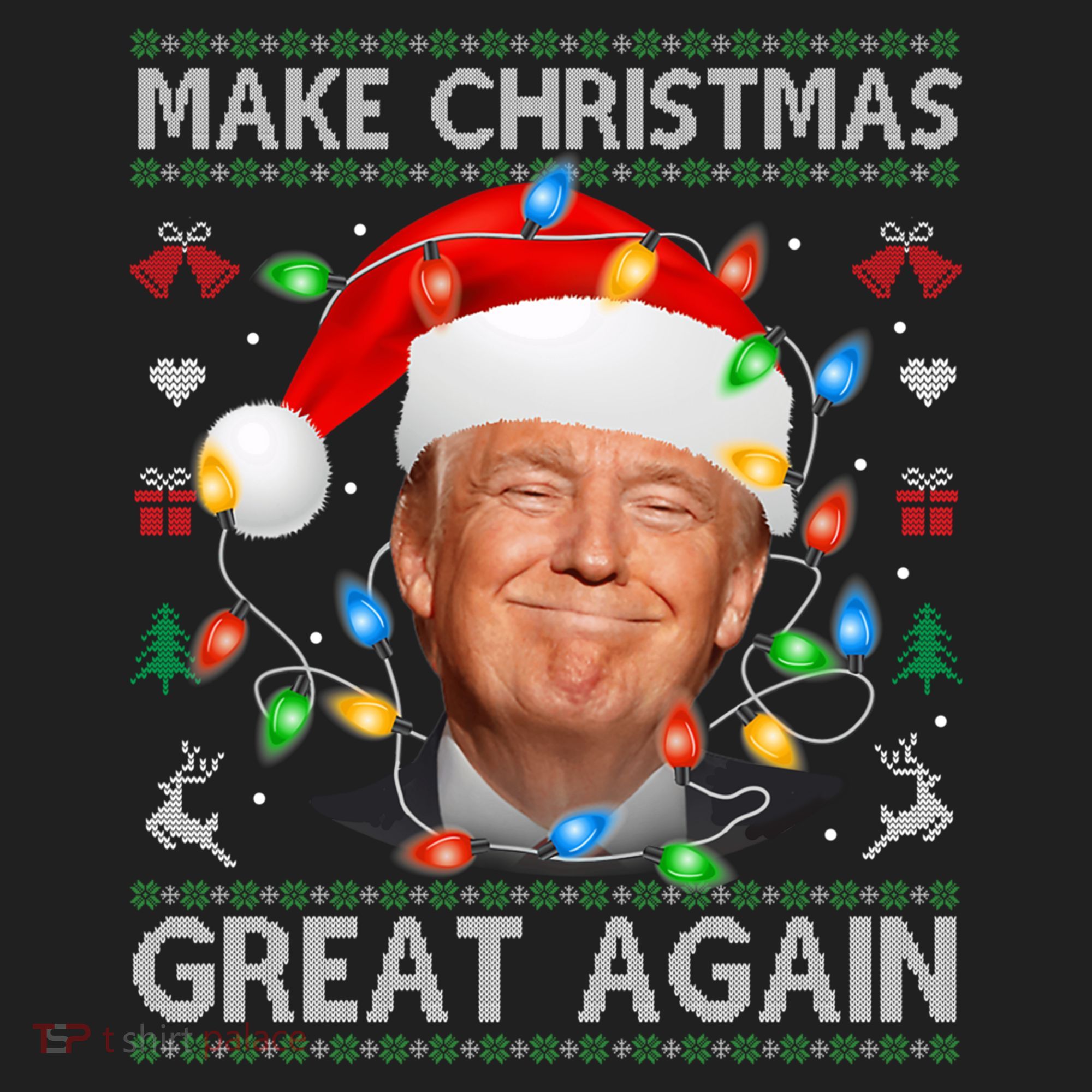 Make Christmas Great Again Funny Trump Ugly Christmas Gift Beanie