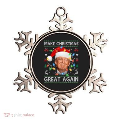 Make Christmas Great Again Funny Trump Ugly Christmas Gift Ornament