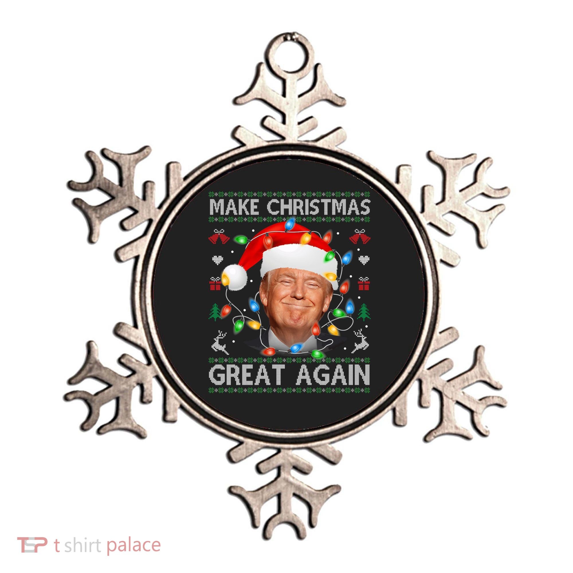 Make Christmas Great Again Funny Trump Ugly Christmas Gift Ornament
