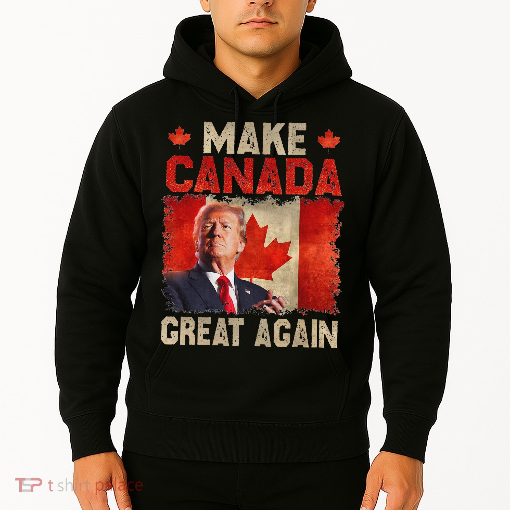Make Canada Great Again Funny Trump President 2024 Hoodie