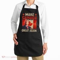 Make Canada Great Again Funny Trump President 2024 Apron thumb 2