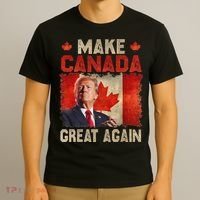 Make Canada Great Again Funny Trump President 2024 T-Shirt thumb 3