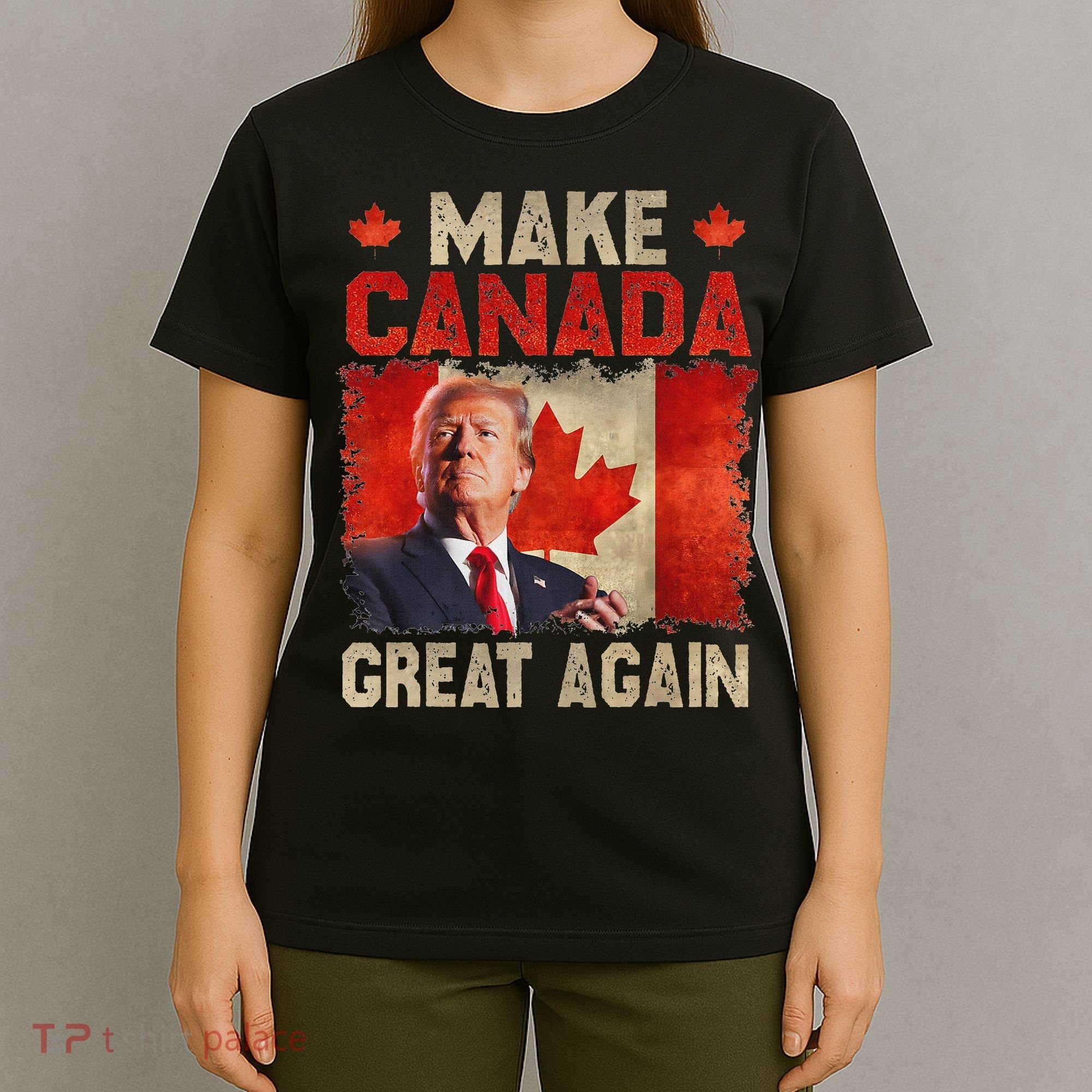 Make Canada Great Again Funny Trump President 2024 T-Shirt