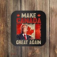 Make Canada Great Again Funny Trump President 2024 Coaster thumb 0