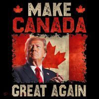Make Canada Great Again Funny Trump President 2024 Ornament thumb 1