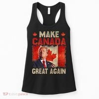 Make Canada Great Again Funny Trump President 2024 Women's Tank Top thumb 0