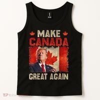 Make Canada Great Again Funny Trump President 2024 Tank Top thumb 2