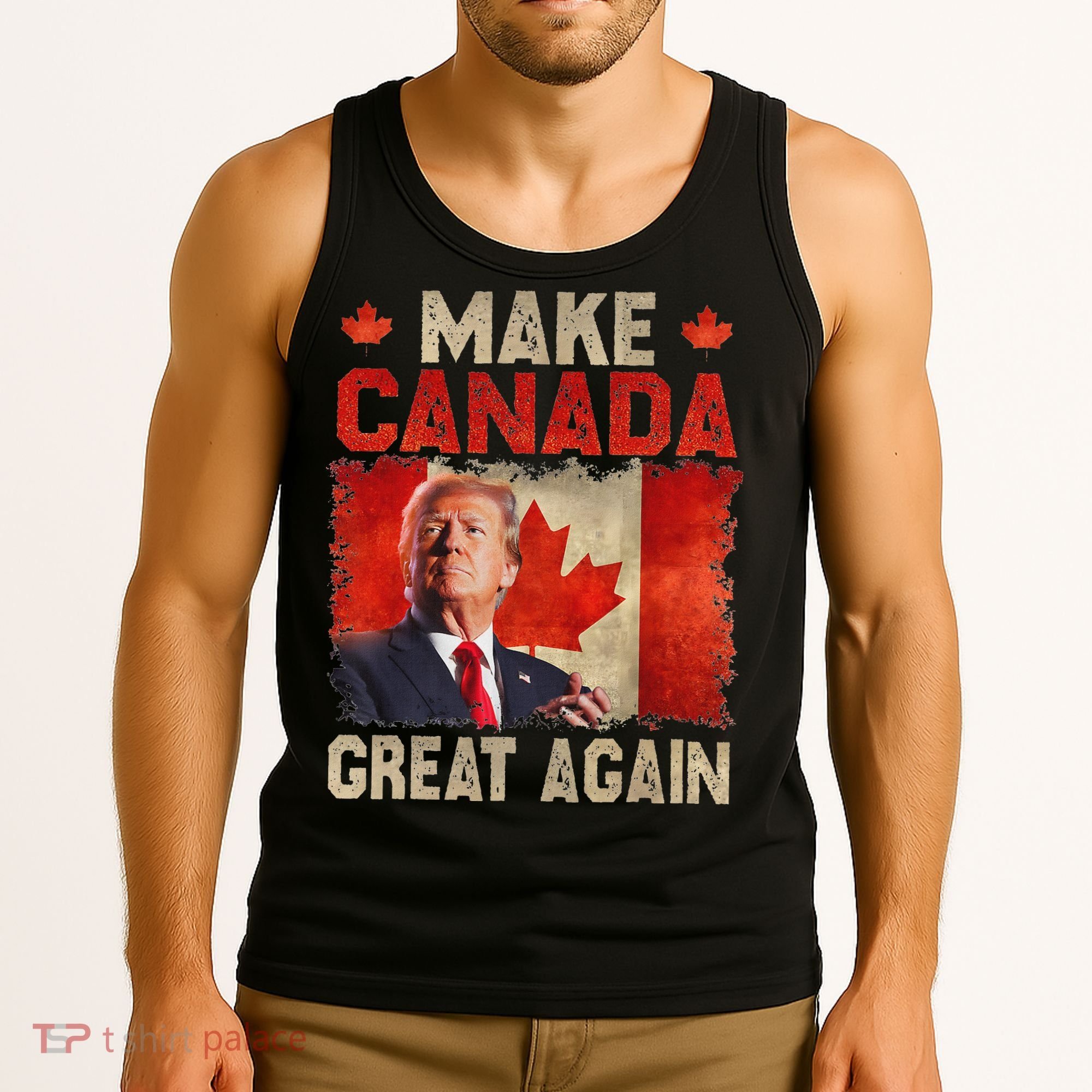 Make Canada Great Again Funny Trump President 2024 Tank Top