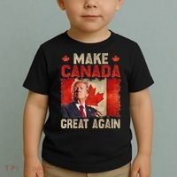 Make Canada Great Again Funny Trump President 2024 Toddler T-Shirt thumb 2
